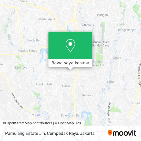 Peta Pamulang Estate Jln. Cempedak Raya