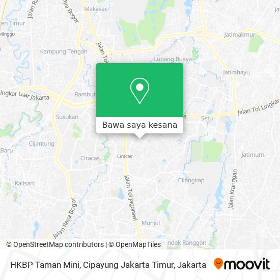 Peta HKBP Taman Mini, Cipayung Jakarta Timur