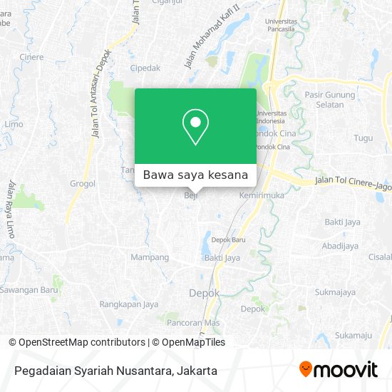 Peta Pegadaian Syariah Nusantara