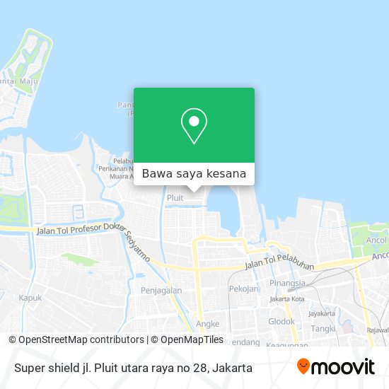 Peta Super shield jl. Pluit utara raya no 28