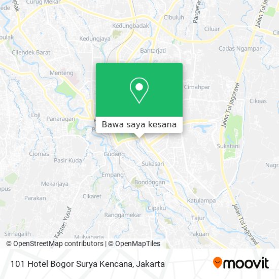 Peta 101 Hotel Bogor Surya Kencana