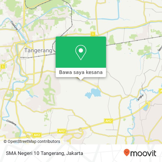 Peta SMA Negeri 10 Tangerang