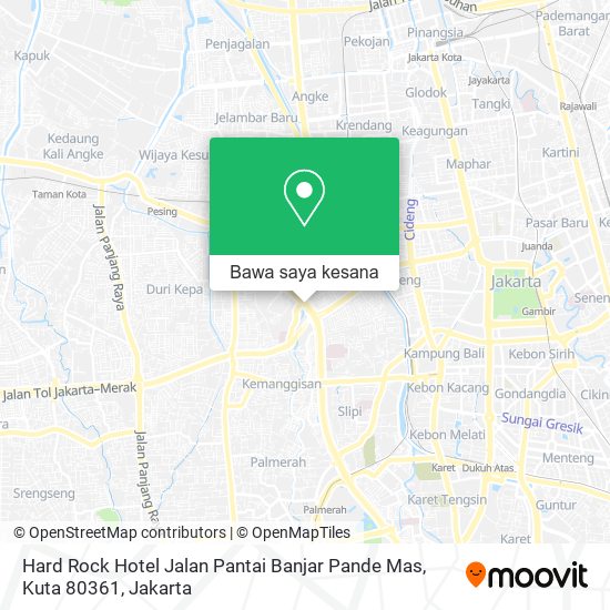 Peta Hard Rock Hotel Jalan Pantai Banjar Pande Mas, Kuta 80361