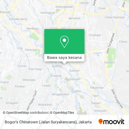 Peta Bogor's Chinatown (Jalan Suryakencana)