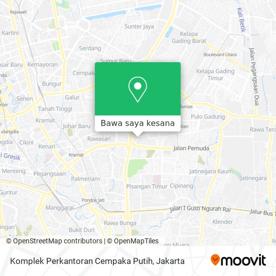 Peta Komplek Perkantoran Cempaka Putih