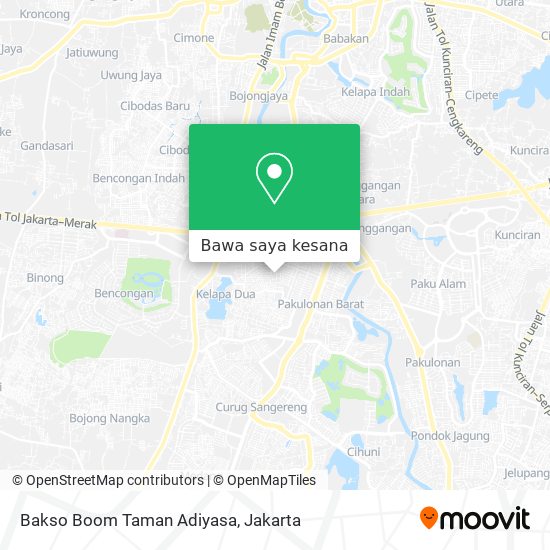 Peta Bakso Boom Taman Adiyasa
