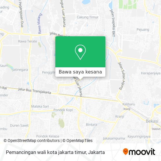 Peta Pemancingan wali kota jakarta timur