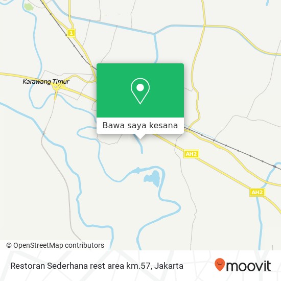 Peta Restoran Sederhana rest area km.57