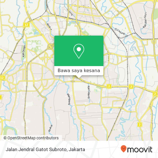 Peta Jalan Jendral Gatot Subroto