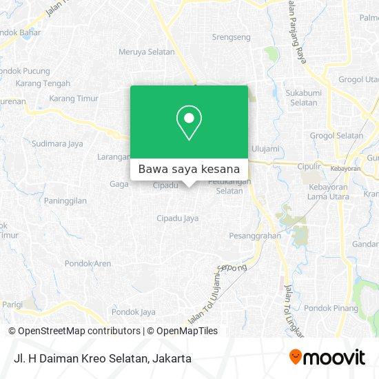 Peta Jl. H Daiman Kreo Selatan
