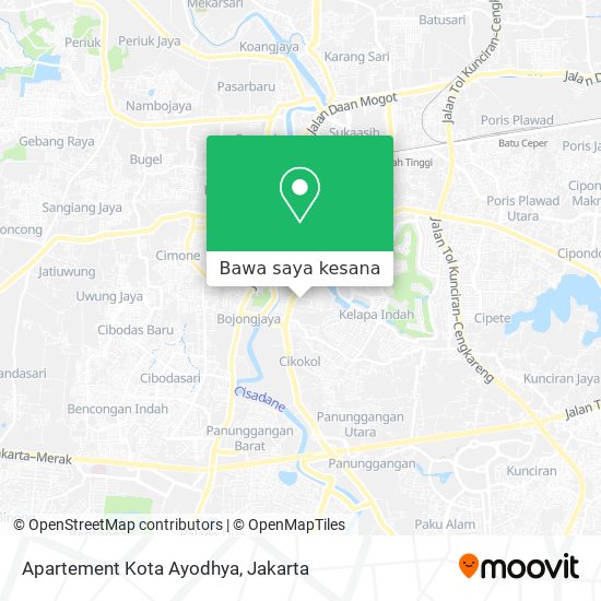 Peta Apartement Kota Ayodhya