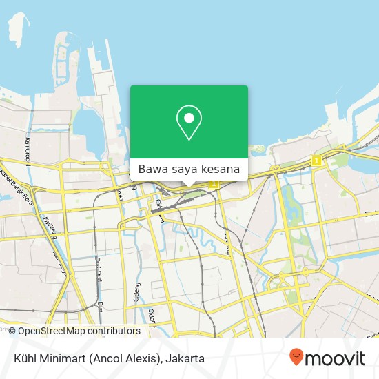 Peta Kühl Minimart (Ancol Alexis)