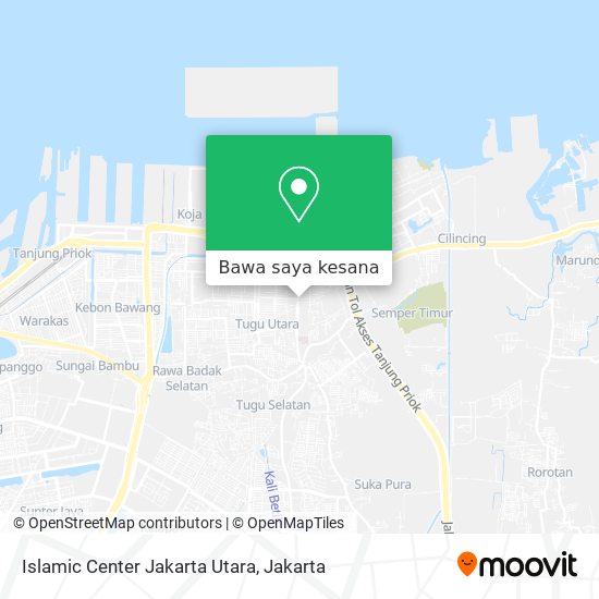 Peta Islamic Center Jakarta Utara