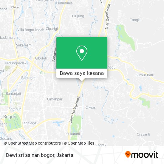 Peta Dewi sri asinan bogor