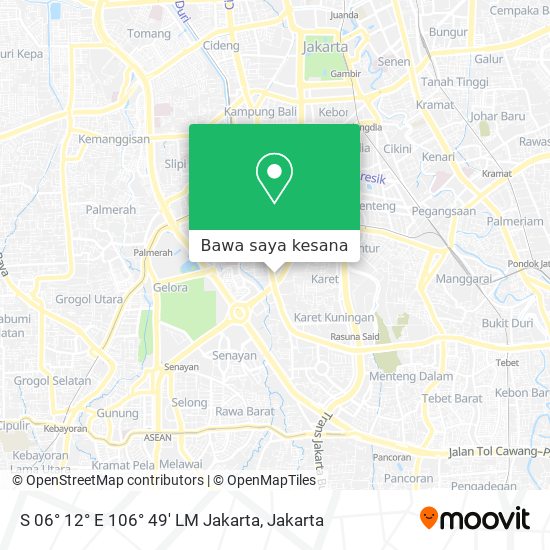 Peta S 06° 12° E 106° 49' LM Jakarta