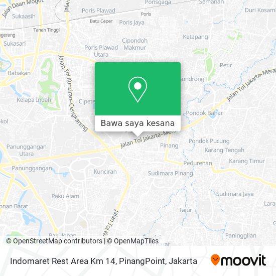 Peta Indomaret Rest Area Km 14, PinangPoint