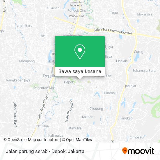 Peta Jalan parung serab - Depok