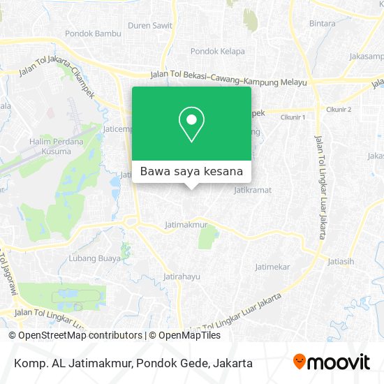 Peta Komp. AL Jatimakmur, Pondok Gede