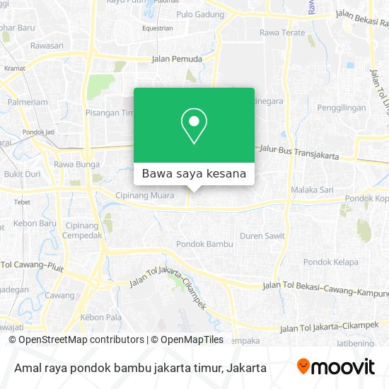 Peta Amal raya pondok bambu jakarta timur