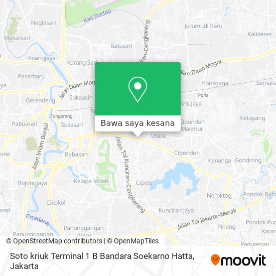 Peta Soto kriuk Terminal 1 B Bandara Soekarno Hatta