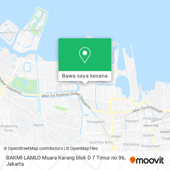 Peta BAKMI LAMLO Muara Karang blok D 7 Timur no 96