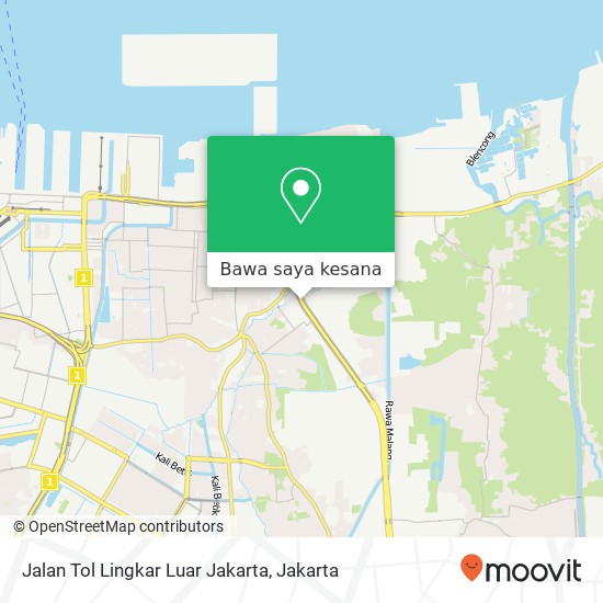 Peta Jalan Tol Lingkar Luar Jakarta