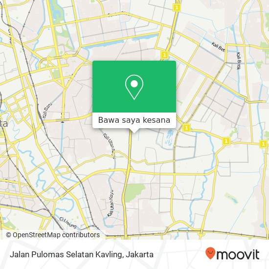 Peta Jalan Pulomas Selatan Kavling