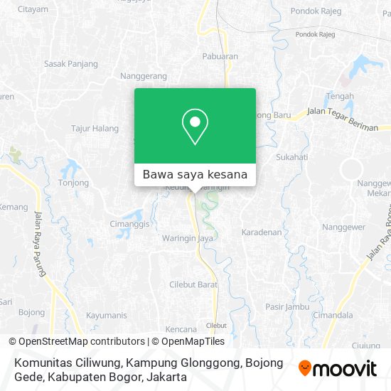 Peta Komunitas Ciliwung, Kampung Glonggong, Bojong Gede, Kabupaten Bogor