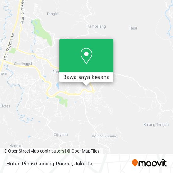 Peta Hutan Pinus Gunung Pancar