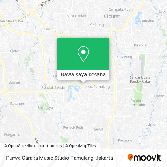 Peta Purwa Caraka Music Studio Pamulang
