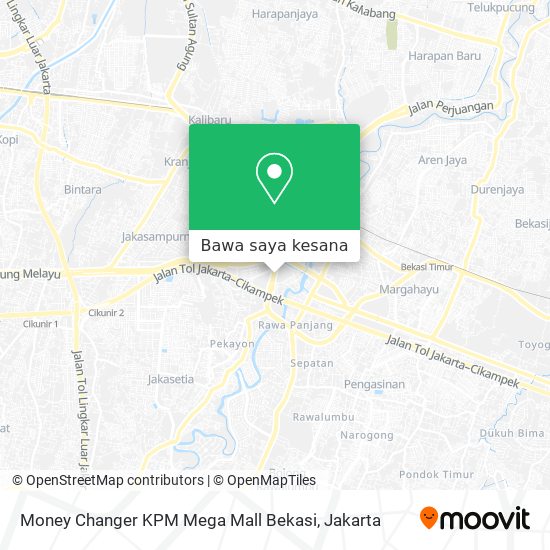 Peta Money Changer KPM Mega Mall Bekasi