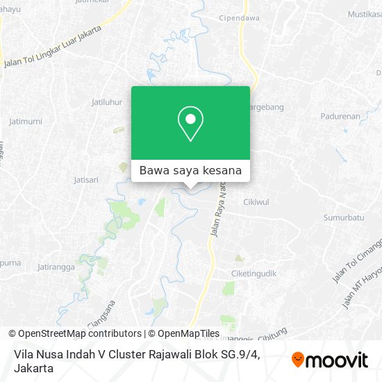 Peta Vila Nusa Indah V Cluster Rajawali Blok SG.9 / 4