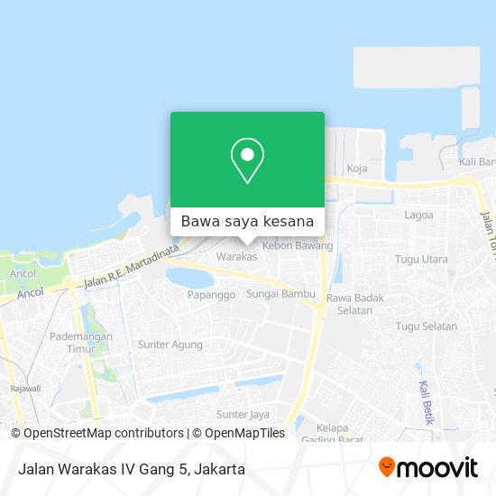 Peta Jalan Warakas IV Gang 5