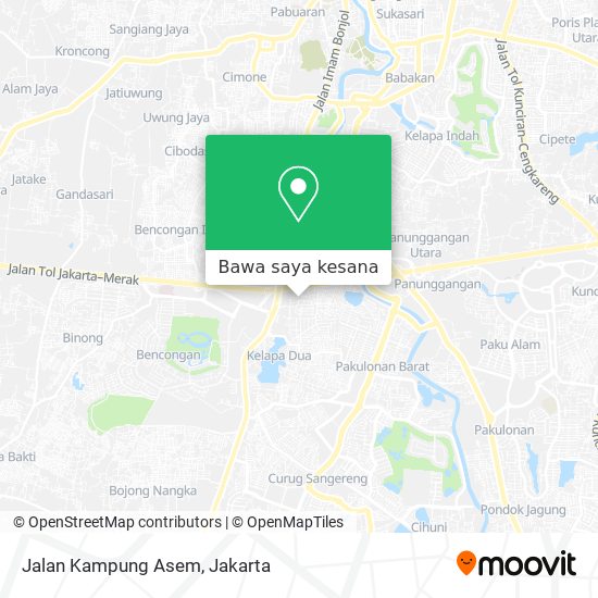 Peta Jalan Kampung Asem