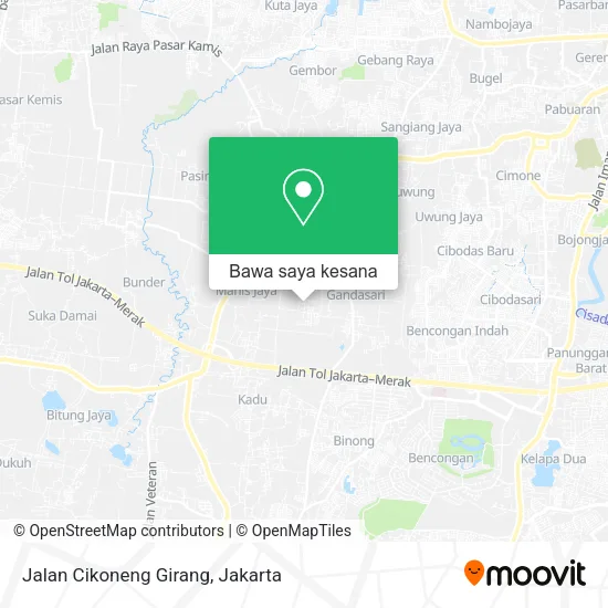 Peta Jalan Cikoneng Girang