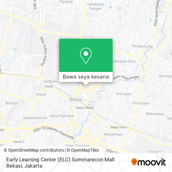 Peta Early Learning Center (ELC) Summarecon Mall Bekasi