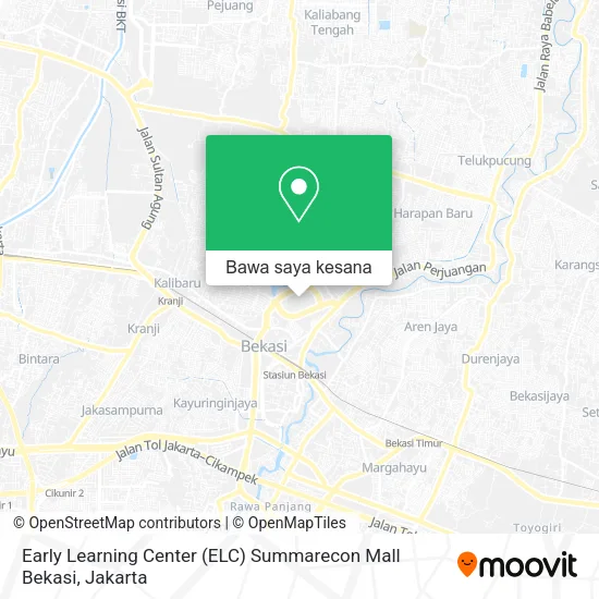 Peta Early Learning Center (ELC) Summarecon Mall Bekasi