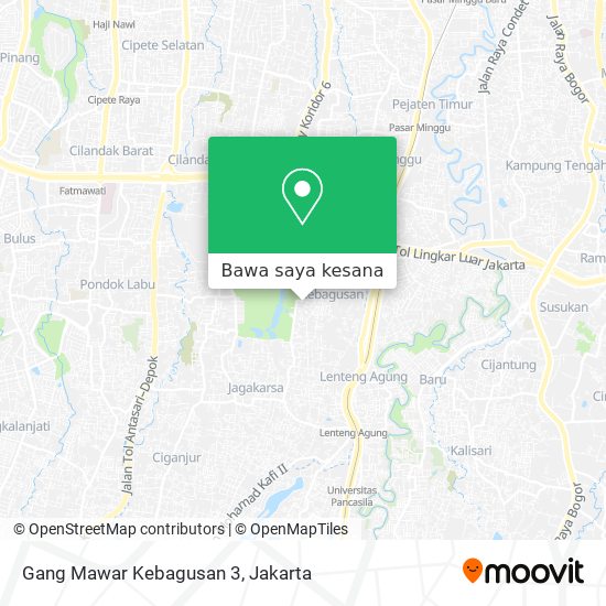 Peta Gang Mawar Kebagusan 3