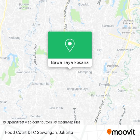 Peta Food Court DTC Sawangan