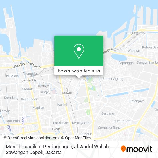 Peta Masjid Pusdiklat Perdagangan, Jl. Abdul Wahab Sawangan Depok