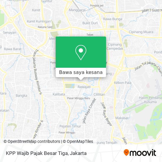 Peta KPP Wajib Pajak Besar Tiga