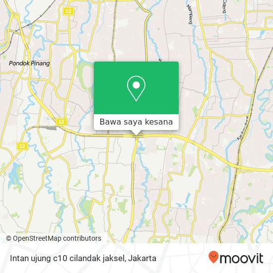 Peta Intan ujung c10 cilandak jaksel