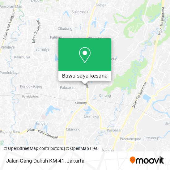 Peta Jalan Gang Dukuh KM 41