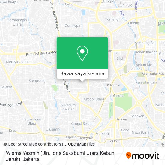 Peta Wisma Yasmin (Jln. Idris Sukabumi Utara Kebun Jeruk)