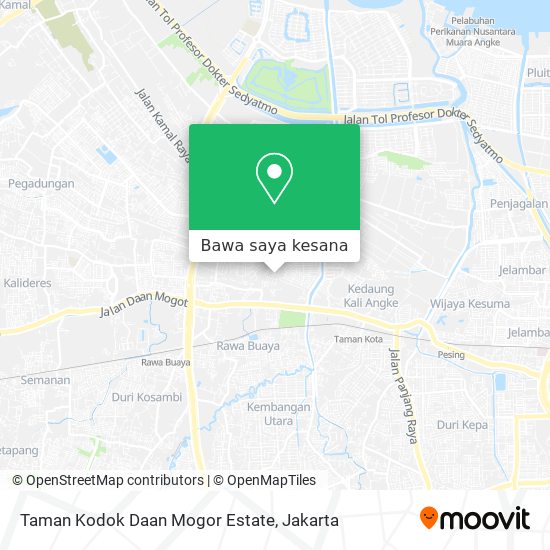 Peta Taman Kodok Daan Mogor Estate