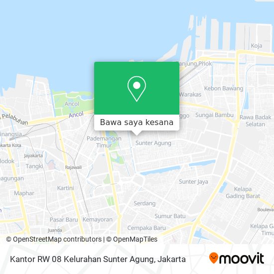 Peta Kantor RW 08 Kelurahan Sunter Agung