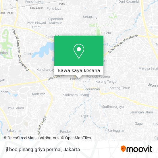 Peta jl beo pinang griya permai