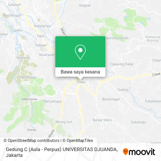 Peta Gedung C (Aula - Perpus) UNIVERSITAS DJUANDA