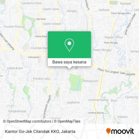 Peta Kantor Go-Jek Cilandak KKO