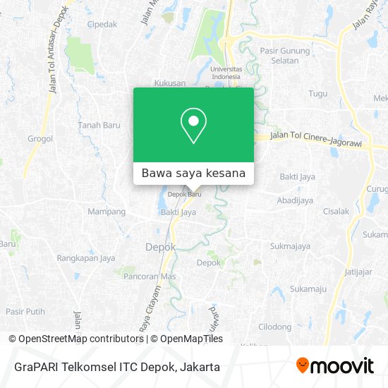 Peta GraPARI Telkomsel ITC Depok